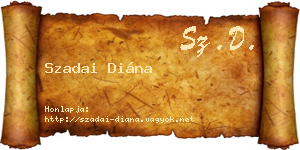Szadai Diána névjegykártya