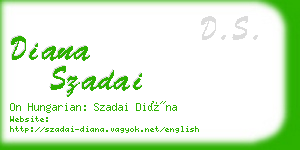 diana szadai business card